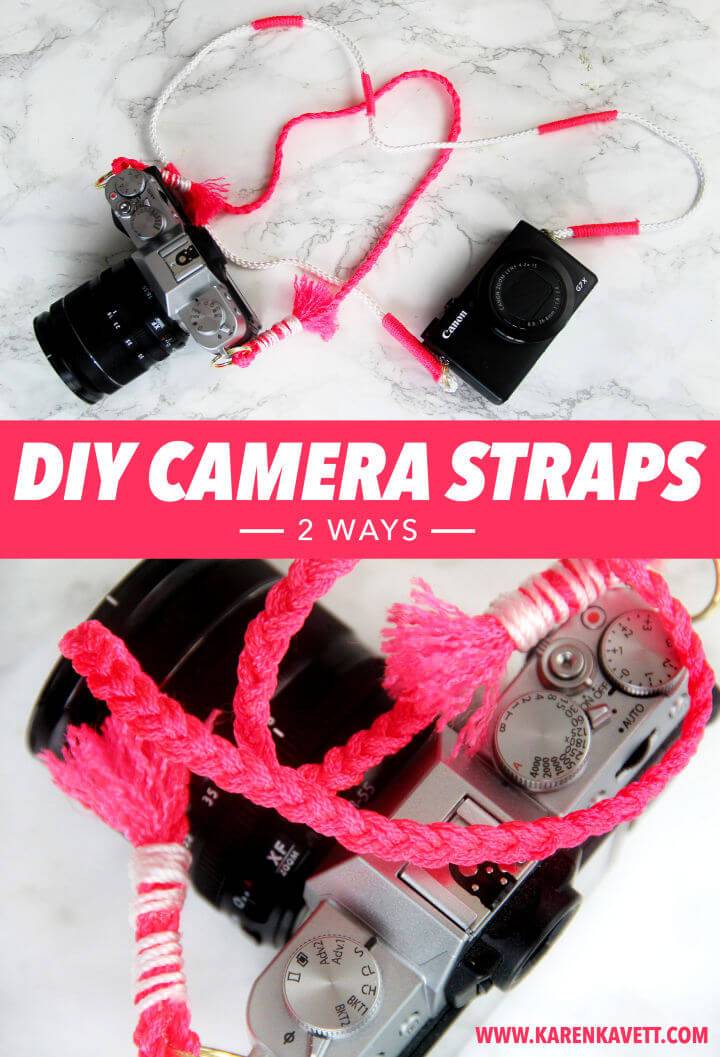 DIY Camera Pink Color Straps