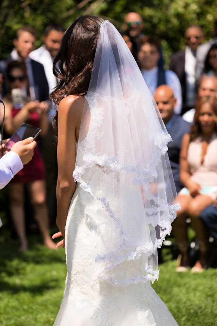 DIY Cascading Wedding Veil