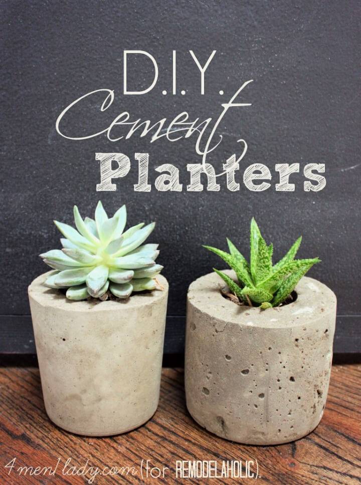 DIY Cement Planters and Garden Globes