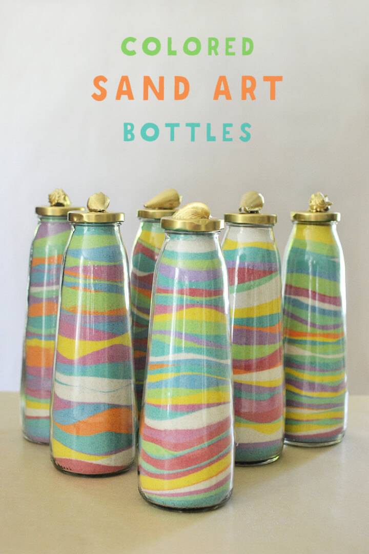 DIY Colored Sand Art Bottles