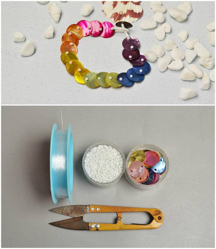 DIY Colorful Button Bracelets