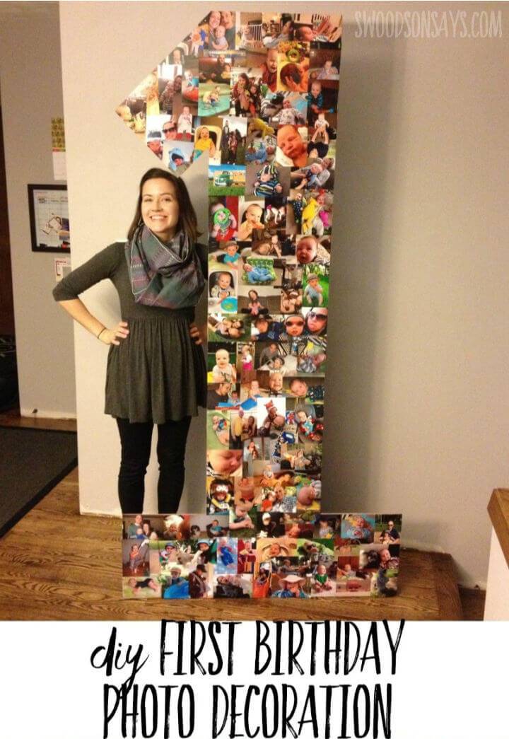 DIY Creative Photo Collage for Birthday Party