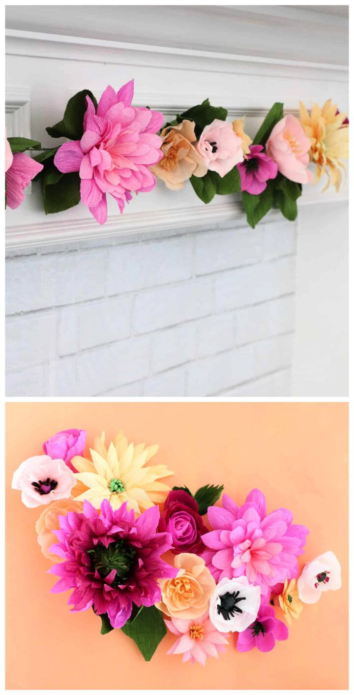 Crepe Paper Flowers Diy Crafts