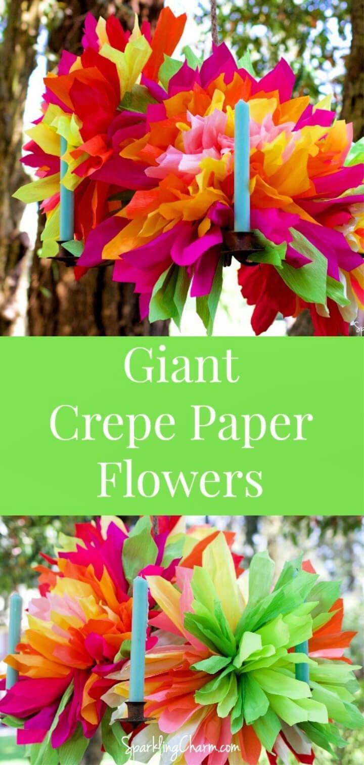 DIY Crepe Paper Flowers for Summer