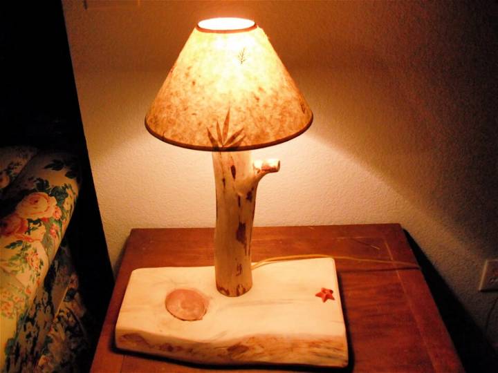 DIY Custom Pine Log Lamp on the Cheap