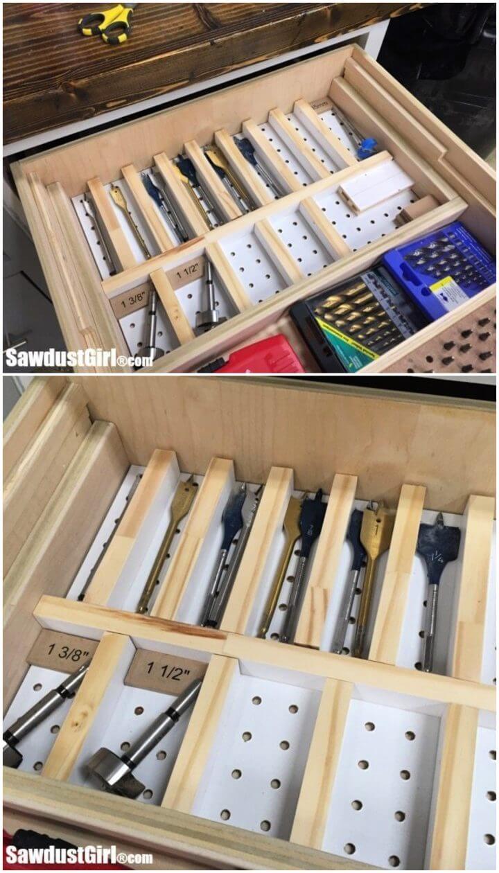 DIY Drawer Organizer with Pegboard