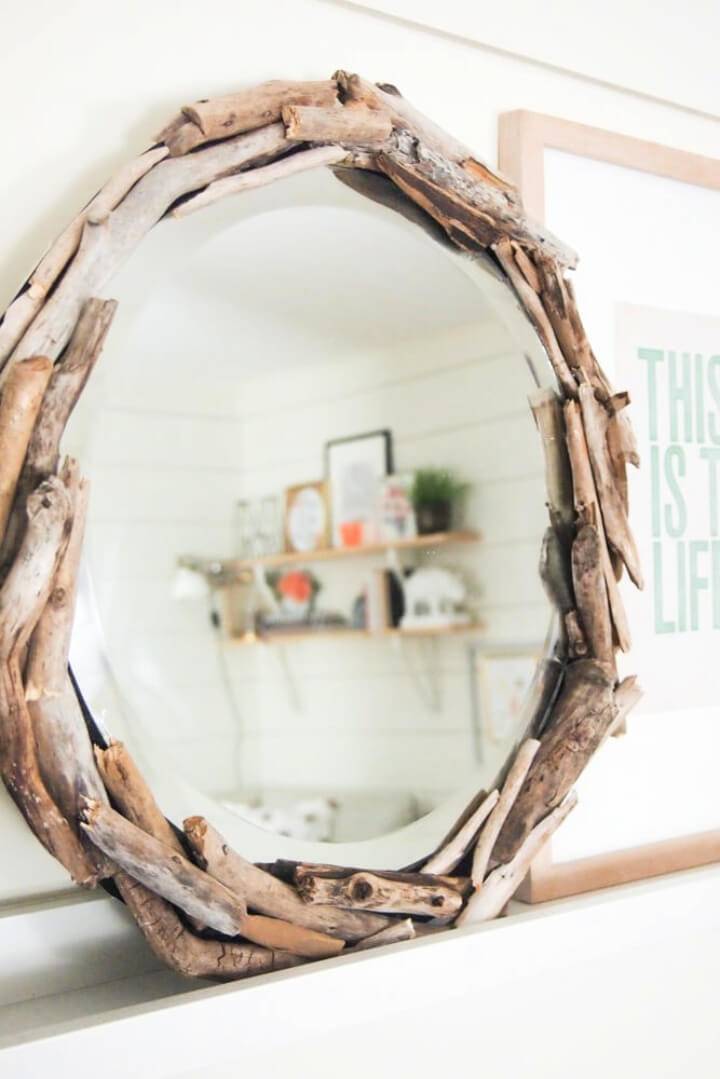 DIY Driftwood Mirror for Home Décor