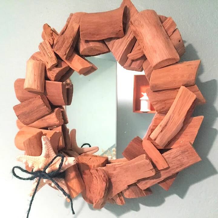 DIY Driftwood Mirror for Less Than 10