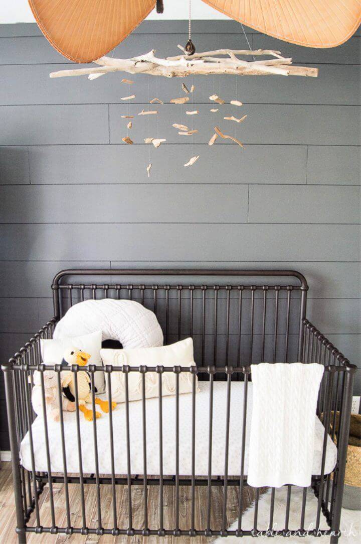 DIY Driftwood Mobile for a Coastal Nursery