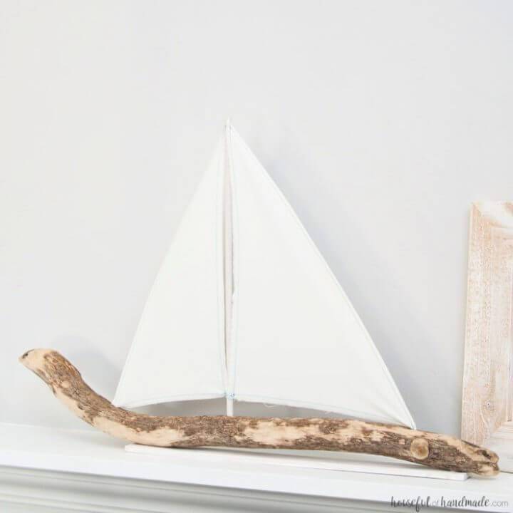 Driftwood Sailboat Decor Idea