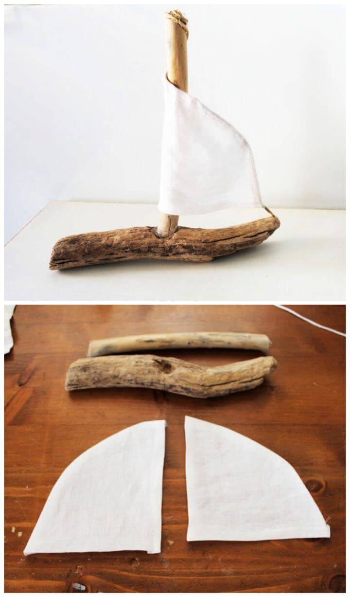 DIY Driftwood Sailboats