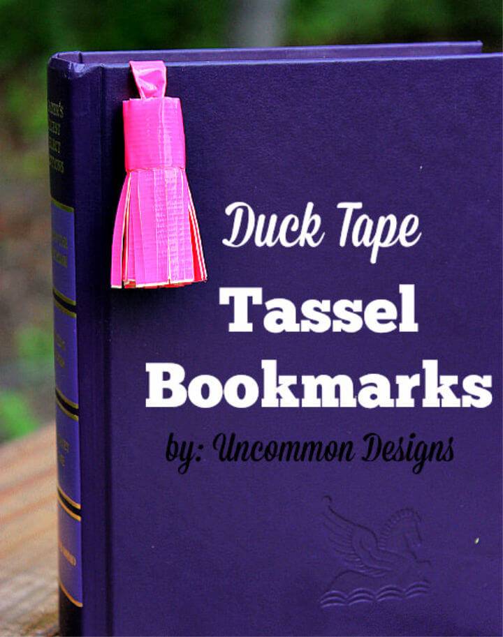 DIY Duck Tape Tassel Bookmarks