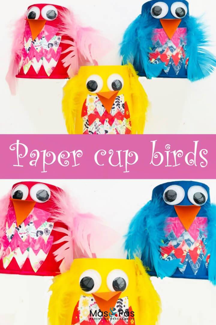 DIY Eccentric Paper Cup Birds