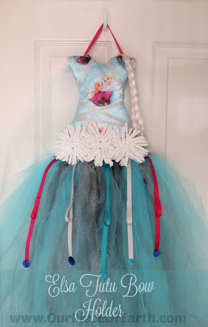 DIY Elsa Tutu Bow Holder