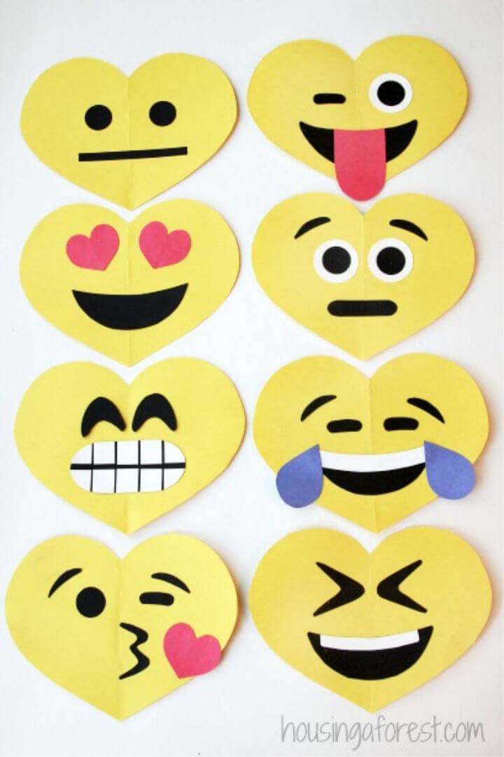Simple Emoji Craft for Valentines Day
