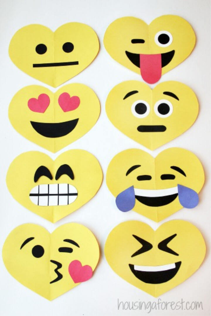 Simple Emoji Craft for Valentines Day