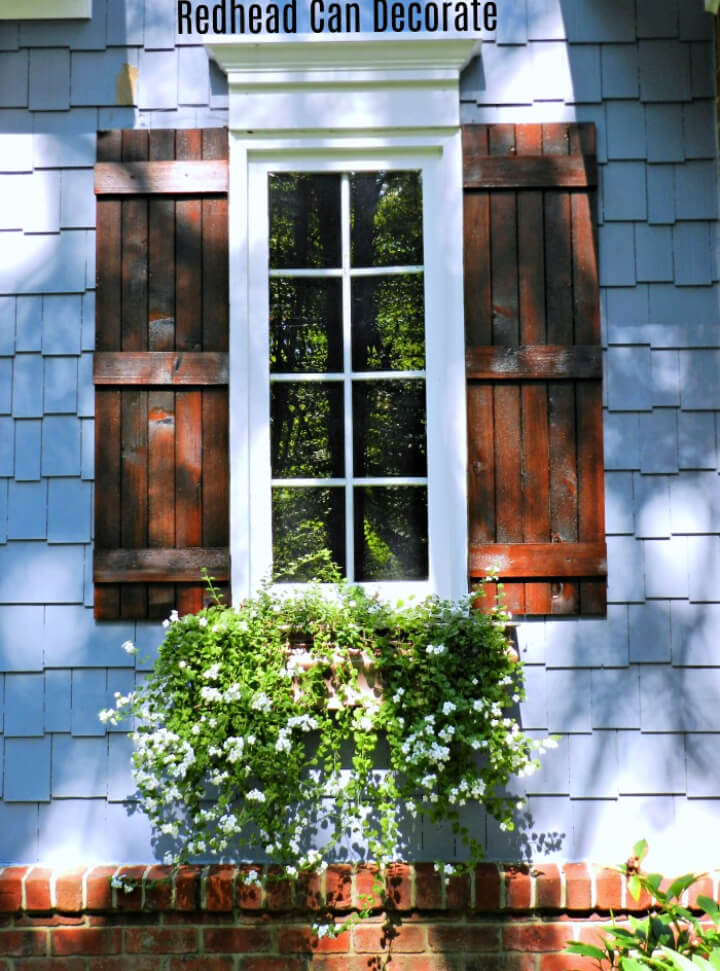 DIY Exterior Cedar Shutters