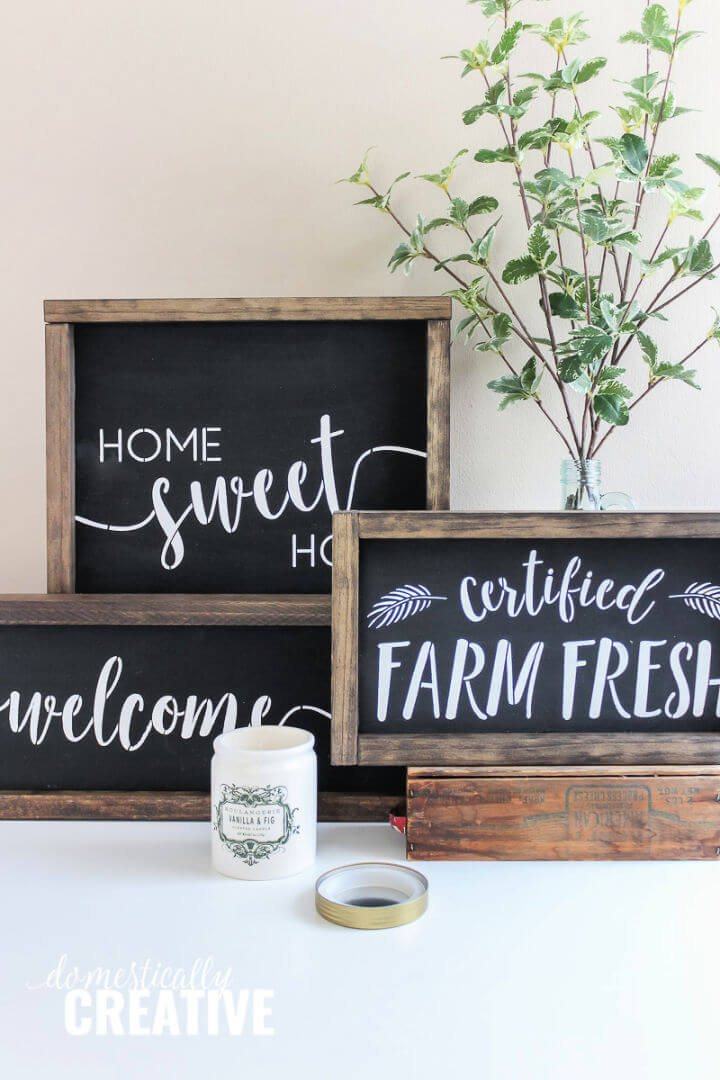 Make a Farmhouse-Style Chalkboard Sign