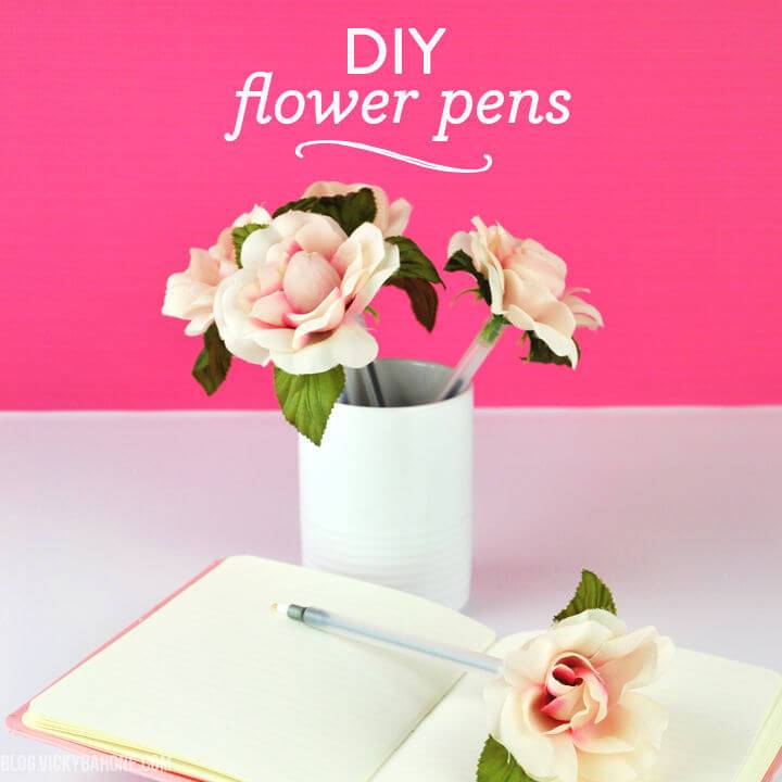 DIY Flower Pens for Teacher Appreciation Gifts