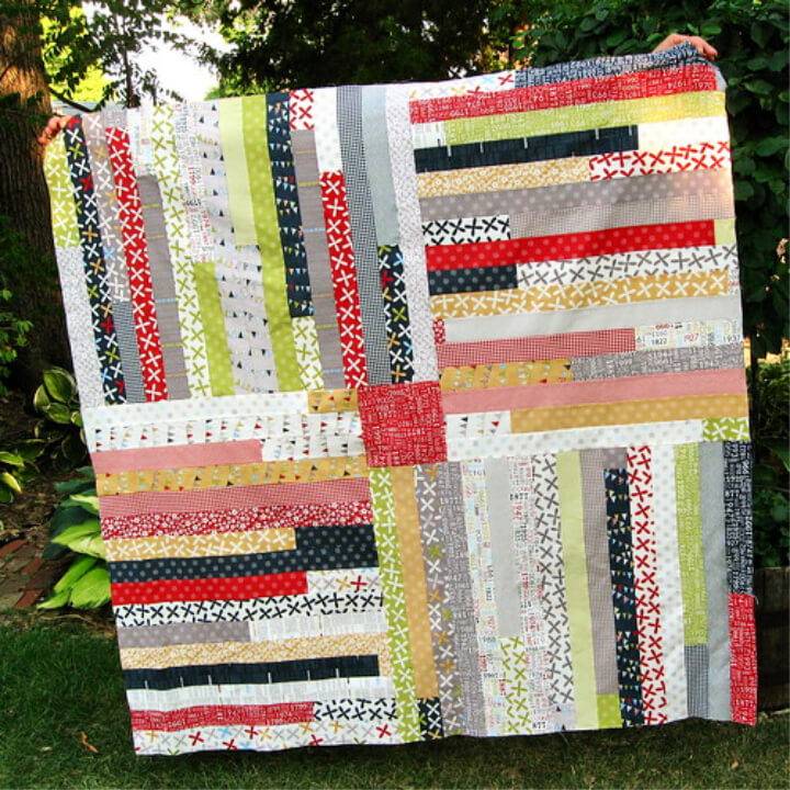 DIY Four Corners Jelly Roll Quilt