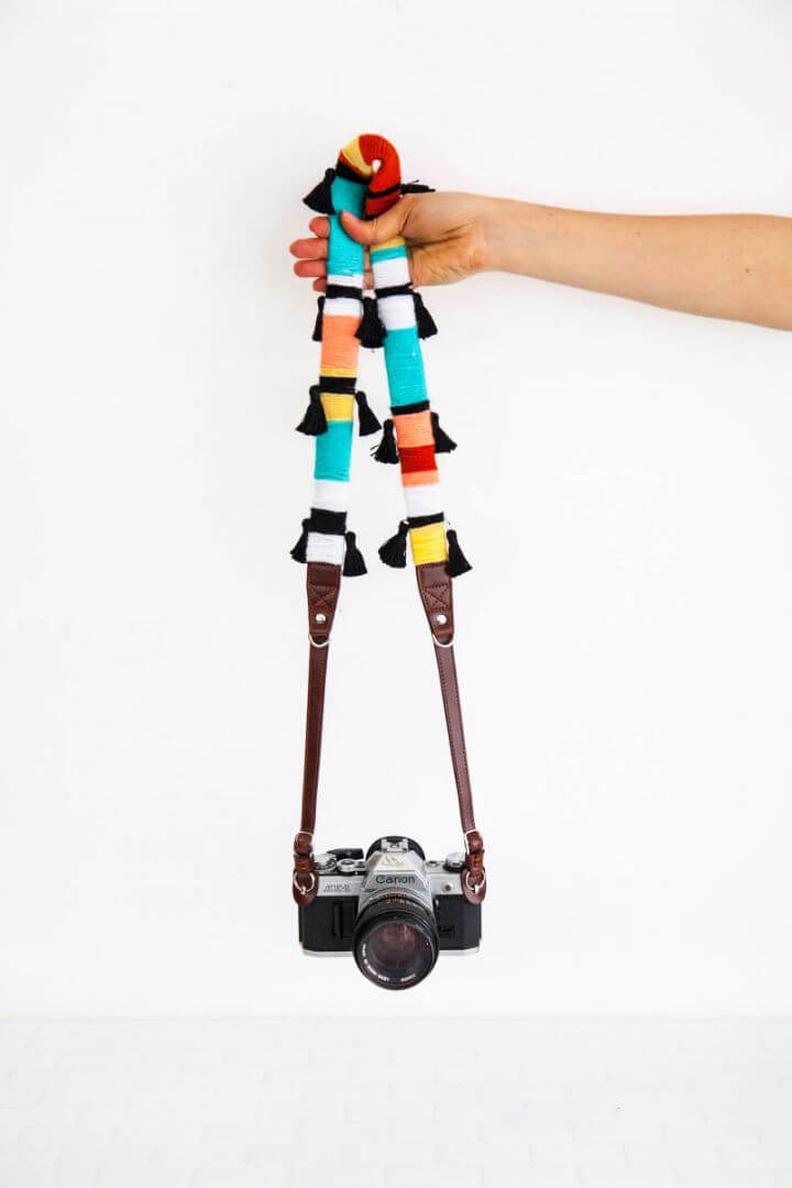 DIY camera strap - Gathered