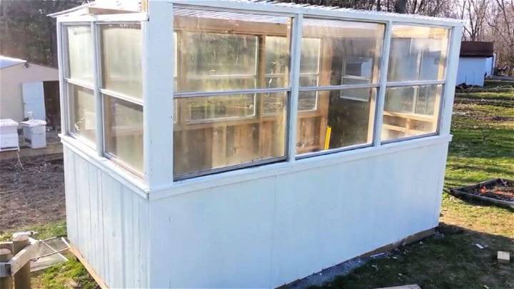 DIY Greenhouse With Old Windows and Pallets
