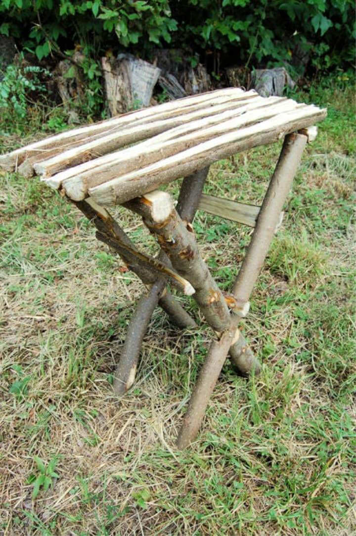 DIY Hand Made Split Wood Table