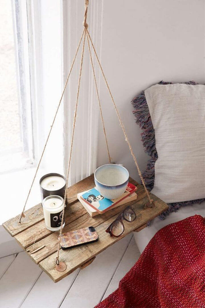 DIY Hanging Side Table