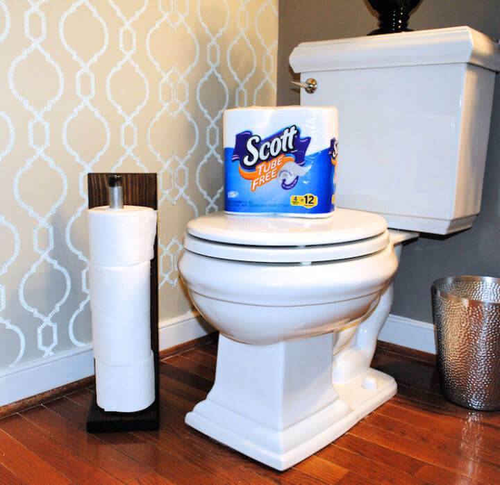 DIY Industrial Pipe Toilet Paper Holder