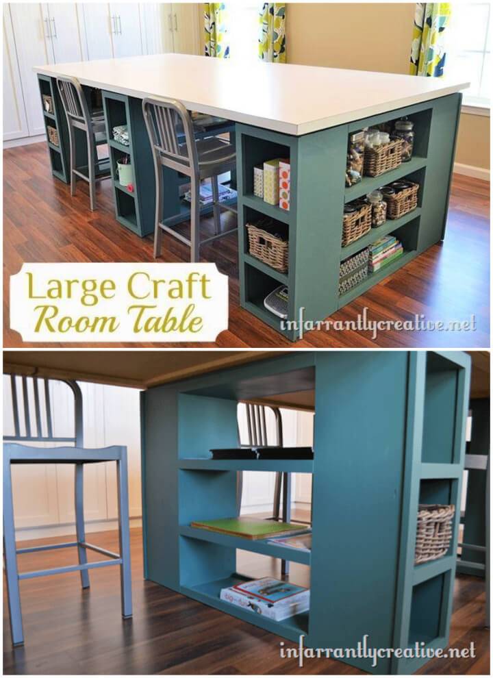DIY Large Craft Table