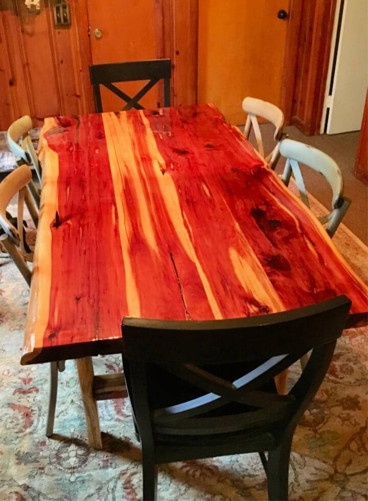 DIY Live Edge Dining Room Table