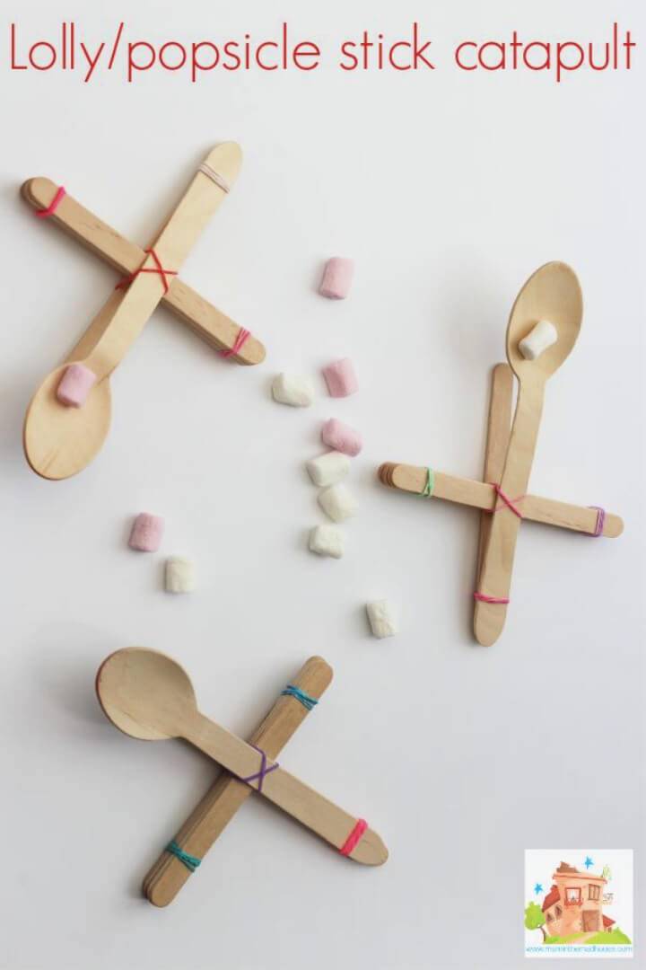 DIY Lolly Or Popsicle Stick Catapult