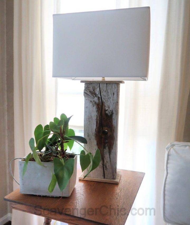 DIY Maine Driftwood Lamp