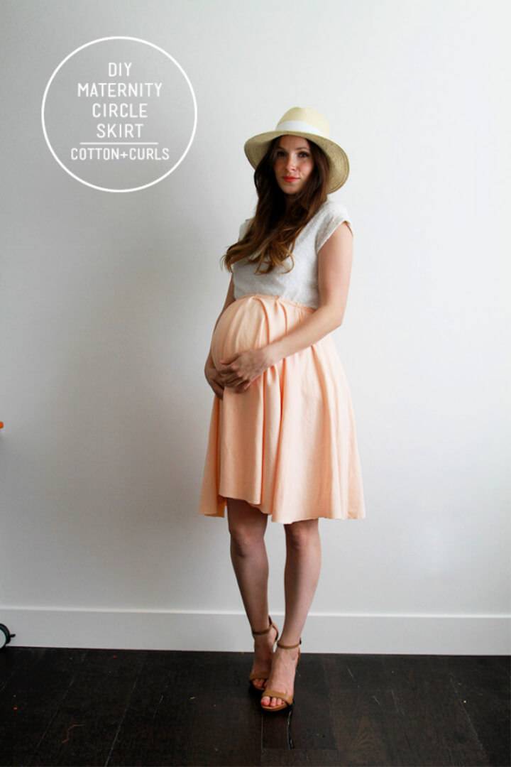 Knee Length Fitted Maternity Skirt in Marl Grey Angel Maternity