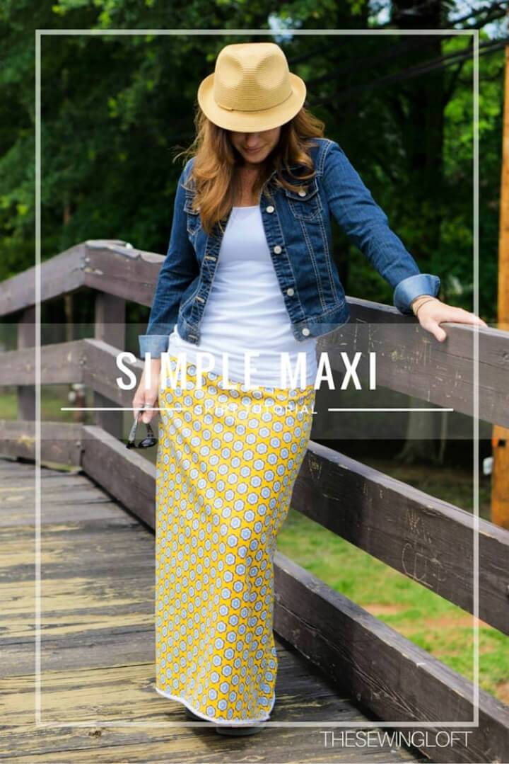 DIY Maxi Skirt for Your Closet