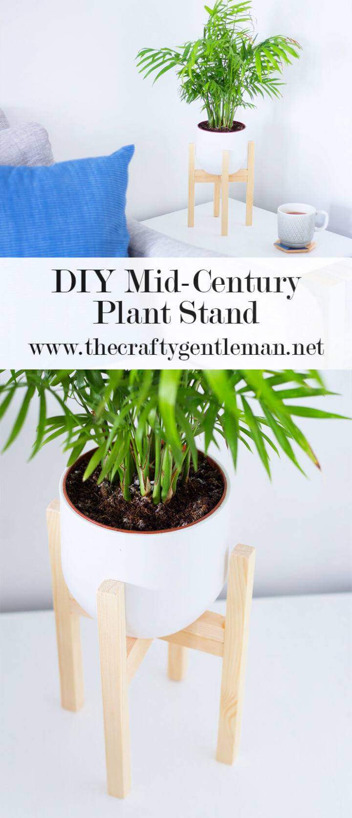 DIY Mid Century Plant Pot