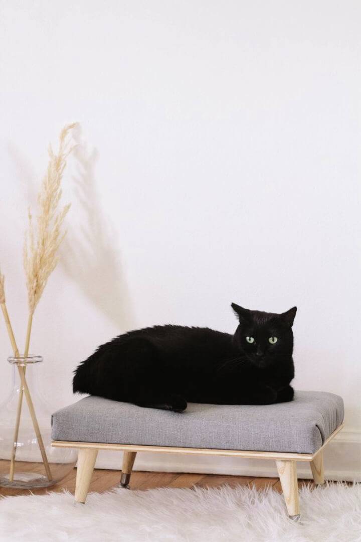 DIY Mini Plywood Daybed for Cat