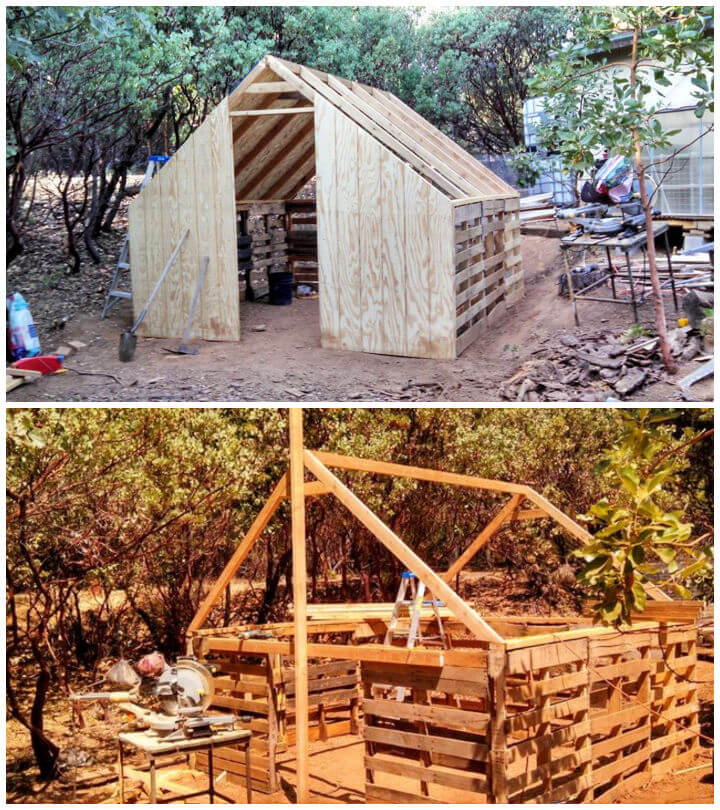 DIY Multipurpose Pallet Greenhouse