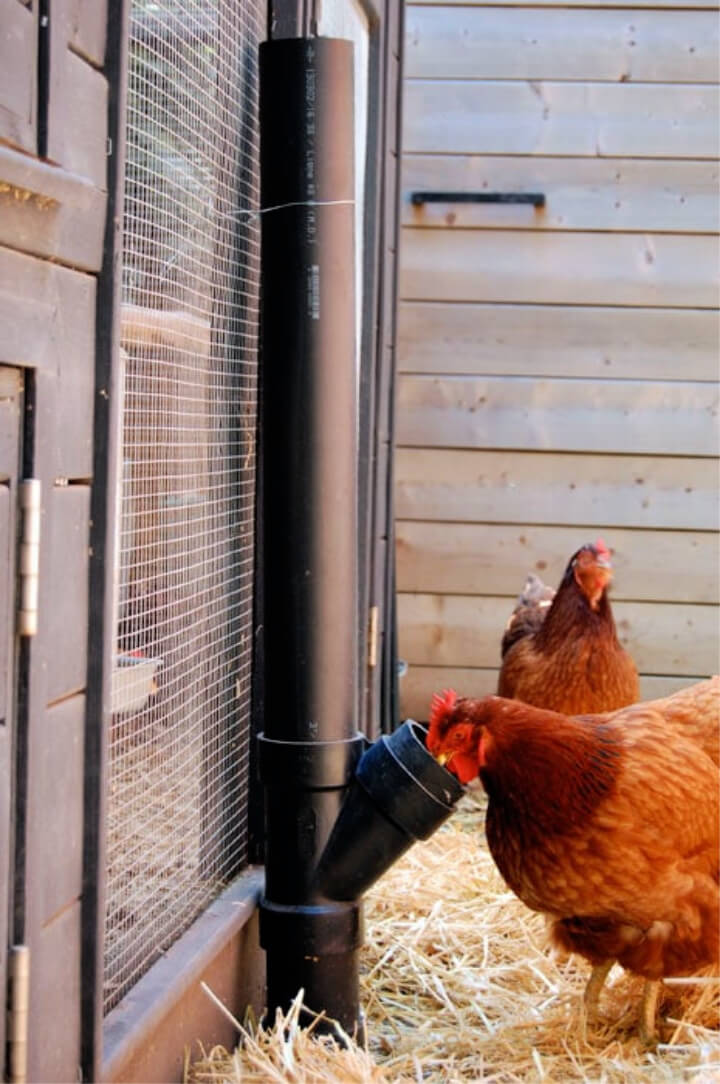  DIY No-Spill Chicken Feeder