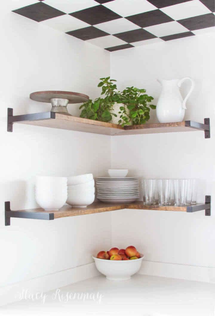 DIY Open Shelves for Kitchen