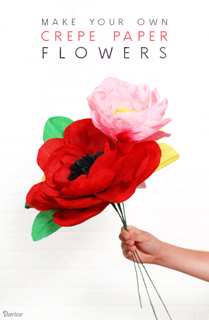 DIY Oversized Crepe Paper Flowers