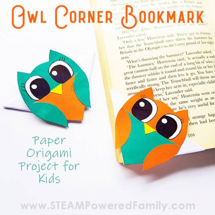 DIY Owl Corner Bookmark