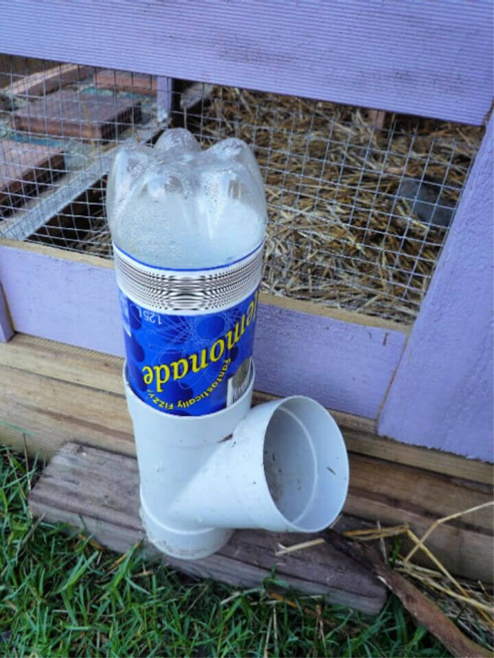 DIY PVC Soda Bottle Chicken Waterer