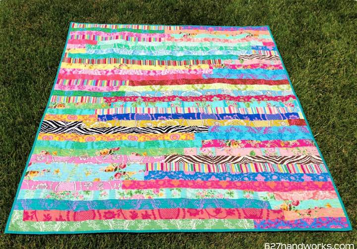 DIY Paganelli Jelly Roll Race Quilt for Mom