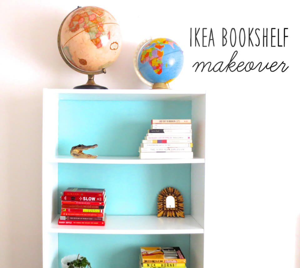 DIY Painted Billy Bookcase