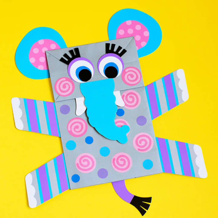 DIY Paper Bag Animal Puppets