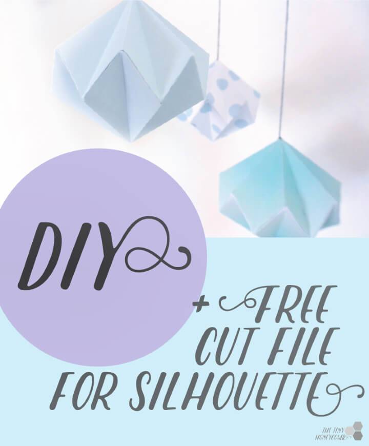 DIY Paper Diamonds Free Cut File