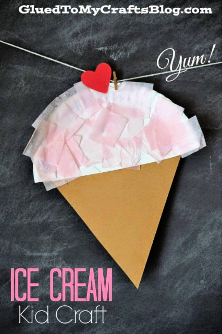 DIY Paper Plate Ice Cream Kid Craft