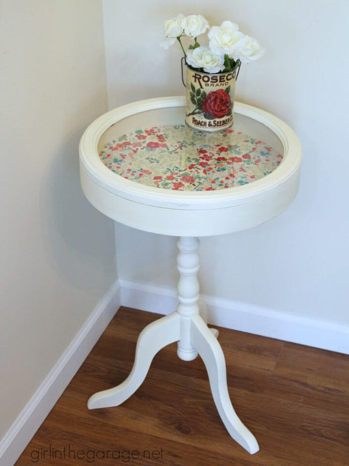 DIY Patchwork Decoupage Table