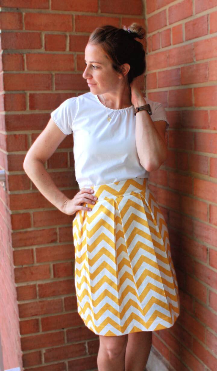 DIY Perfect Box Pleat Skirt